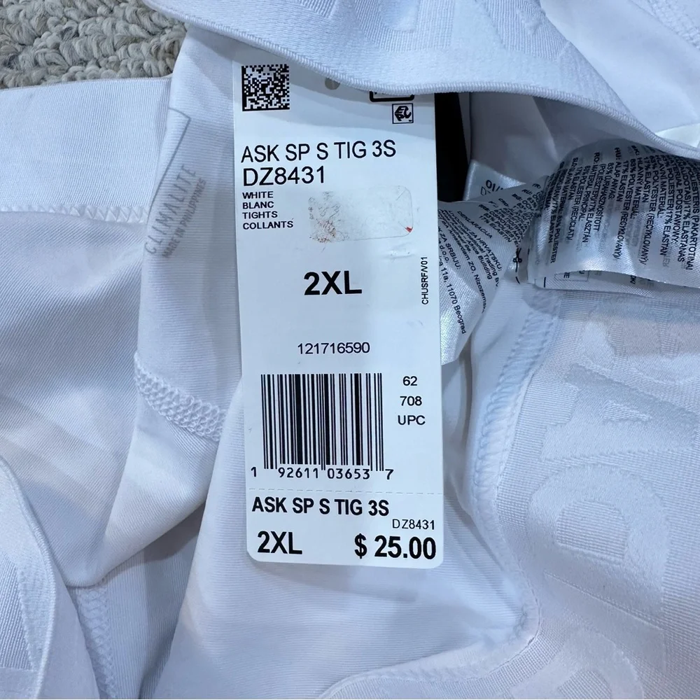 Men’s White Adidas Tights